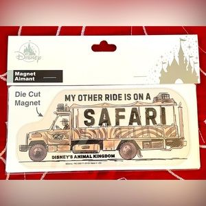 Walt Disney World - Animal Kingdom  - Die Cut Car Safari Magnet - NEW